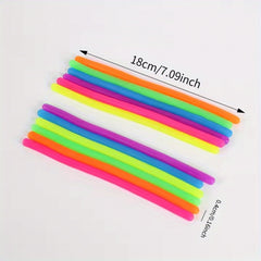 Colorful Elastic Rope Noodles Party Game Reward Toy Mixed Colors Heart