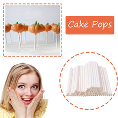 100pcs 4 Inch Lollipop Sticks Cake Pops Making Tools Paper Treat Stick