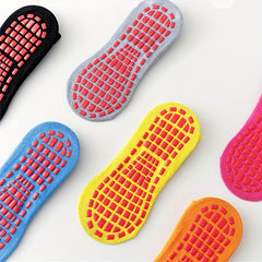 4 Pairs Summer Mesh Trampoline Socks Non Slip Breathable Yoga Pilates