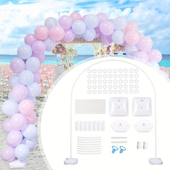 4 in 1 Wedding Arch Stand Backdrop Balloon Ring
