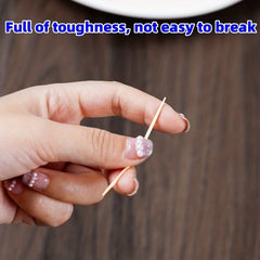 150 Natural Bamboo Toothpicks Double Headed Disposable