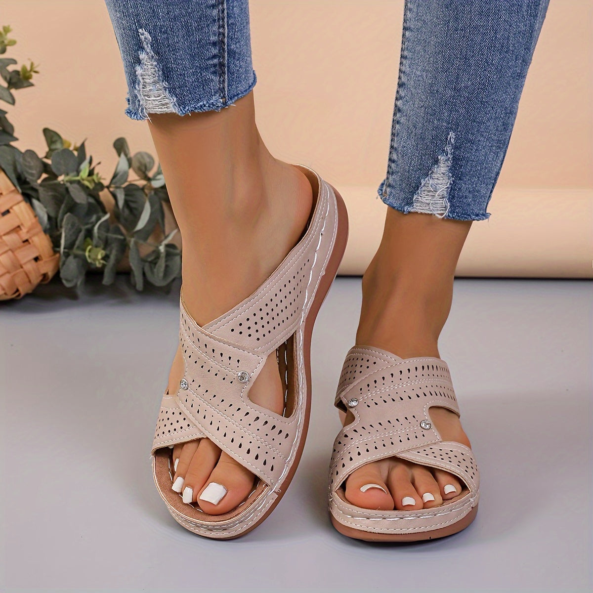 Women's Lightweight Wedge Platform Sandals Non Slip Comfortable