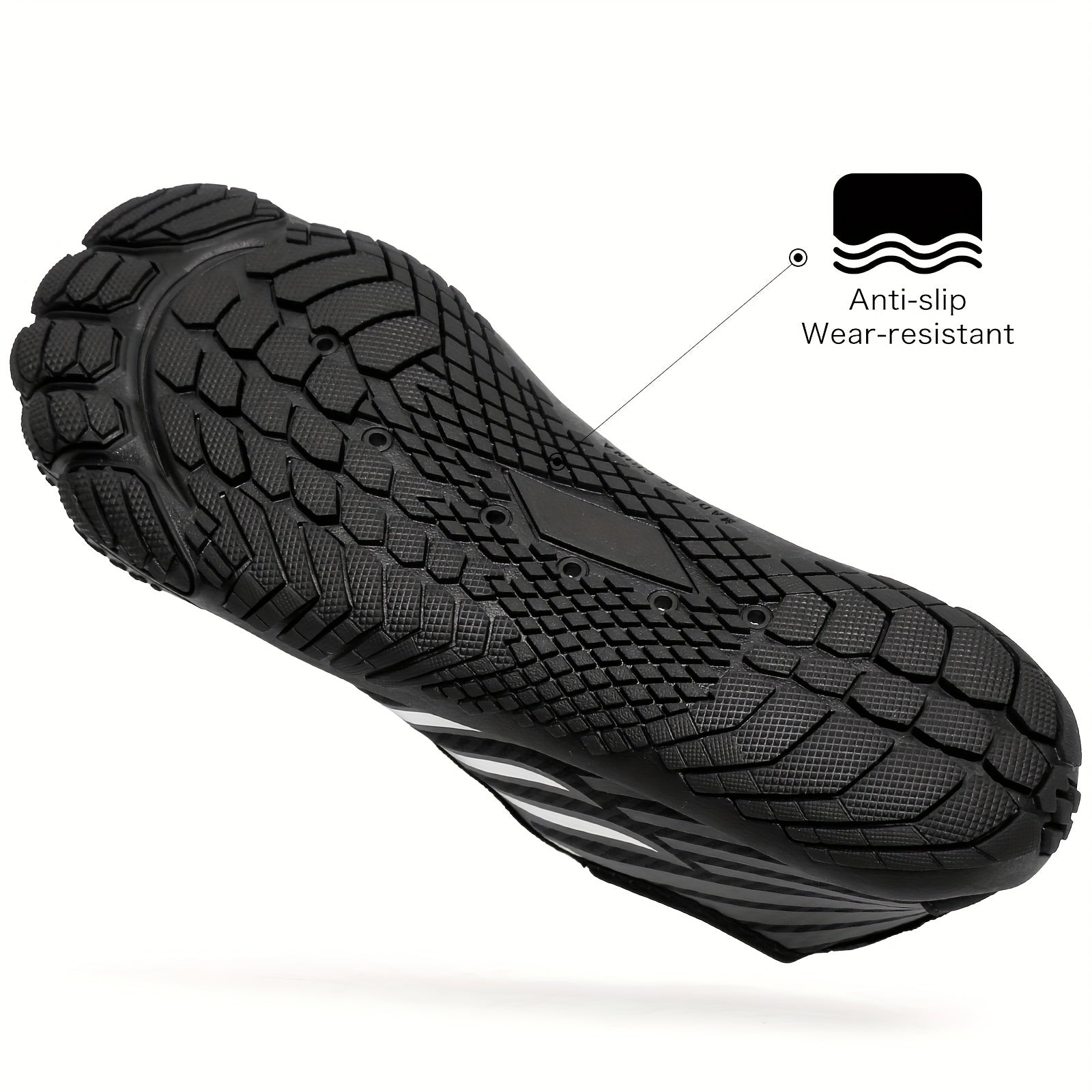 PLUS SIZE Men's Bare Water Shoes Adjustable Buckle Breathable Quick Dry