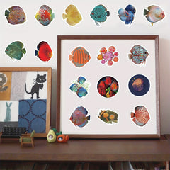 50 Under The Sea Animal Stickers for Crafts Sea Creatures, Fish, Turtles