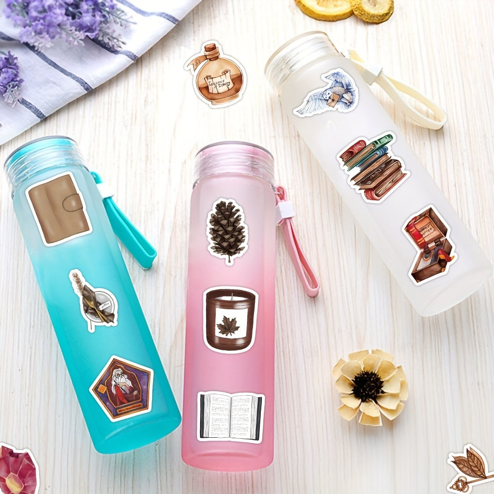 60pcs Retro Waterproof Stickers Journaling Scrapbooking Water Bottles Laptops