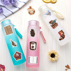 60pcs Retro Waterproof Stickers Journaling Scrapbooking Water Bottles Laptops