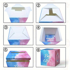 Outdoor Game Gender Reveal Box & Game Set For Baby Shower Party