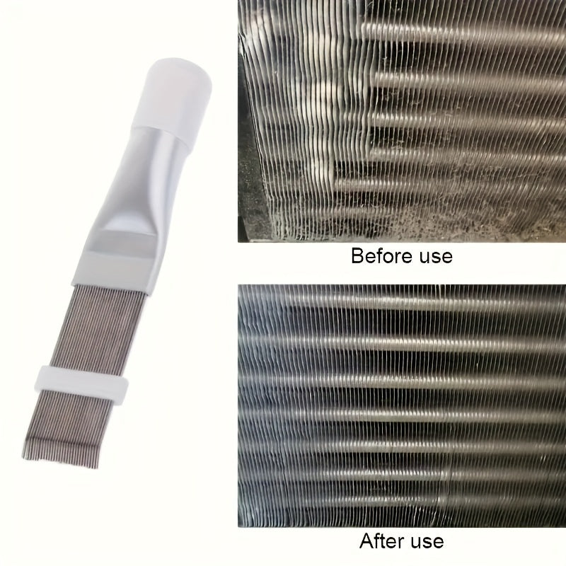 Air Conditioning Fin Cleaning Comb Stainless Steel Brush Straightener