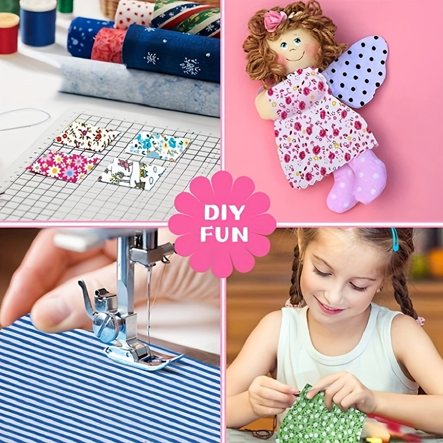 7pcs Cartoon Animal Print Fabric DIY Patchwork Cloth Set