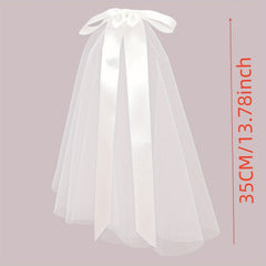 Floral Embroidered Bridal Veil with Long Tail