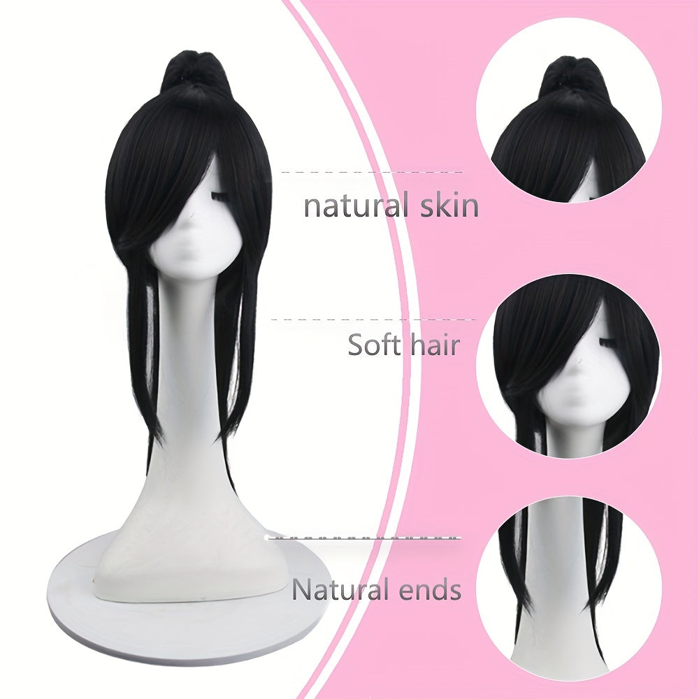 Men's 18 Inch Anime Cosplay Wig - Chemical Fiber Costume Hairpiece