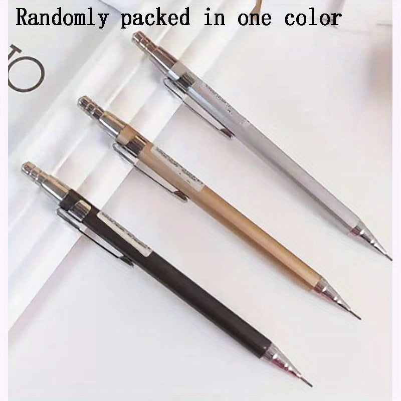 3pcs 0.7mm Metal Mechanical Pencils for Stylish Writing, Offices, Schools