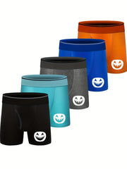 5pcs Boys Boxer Briefs Soft Cotton Underwear