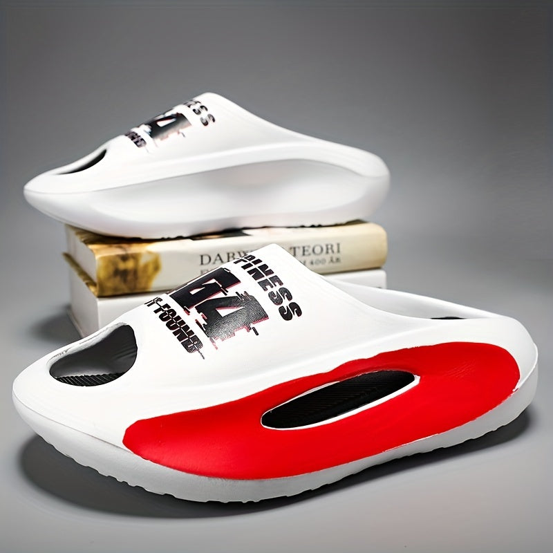 Men's Platform Slides Comfortable Non Slip Cloud Slippers
