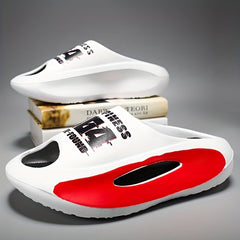 Men's Platform Slides Comfortable Non Slip Cloud Slippers