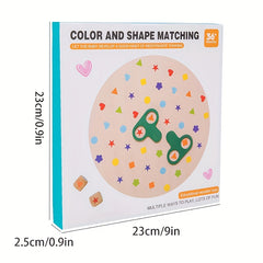 Interactive Geometric Shape Matching Puzzle Toy Green Scissors