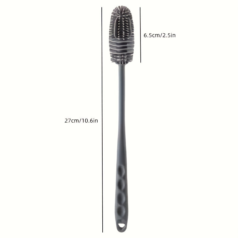 Silicone Brush Long Handle Cup Vacuum Cleaning Bottle Brush