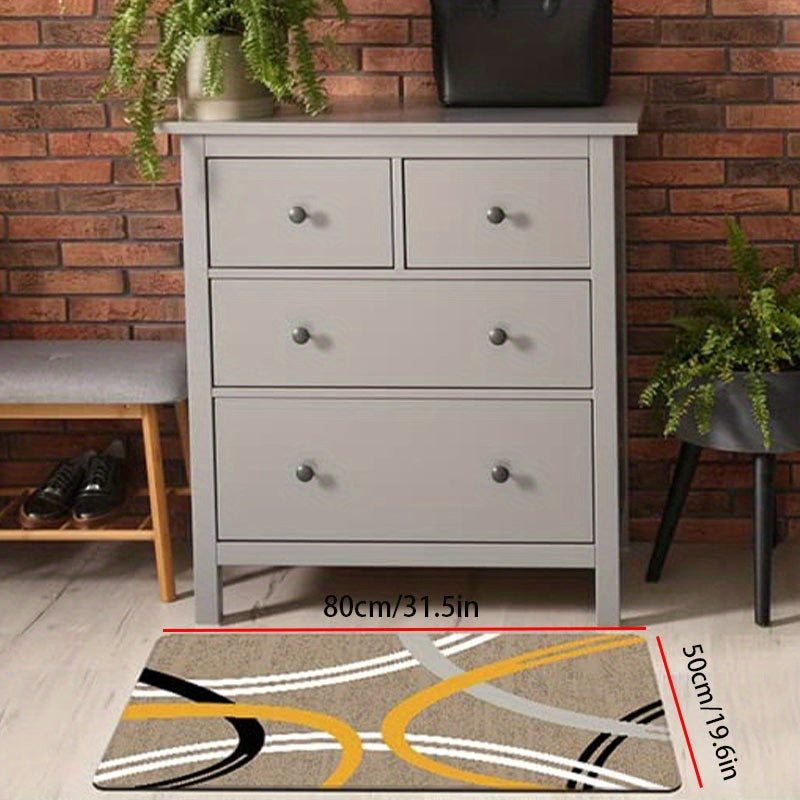 Absorbent Non Slip Kitchen Rug Stain Resistant Waterproof Mat