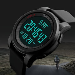 Waterproof Sports Electronic Watch With Alarm Clock Stopwatch