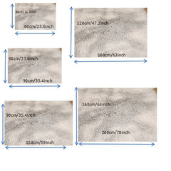 Luxurious Silk Fur Rug for Bedroom and Living Room