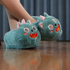 Animal Home Slippers Soft Plush Cozy House Slippers Anti skid Slip on Shoes