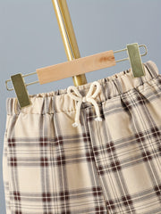 Boys Plaid Shorts Summer Kids Clothes