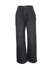 Baggy Loose Fit Straight Jeans Women's Denim Pants