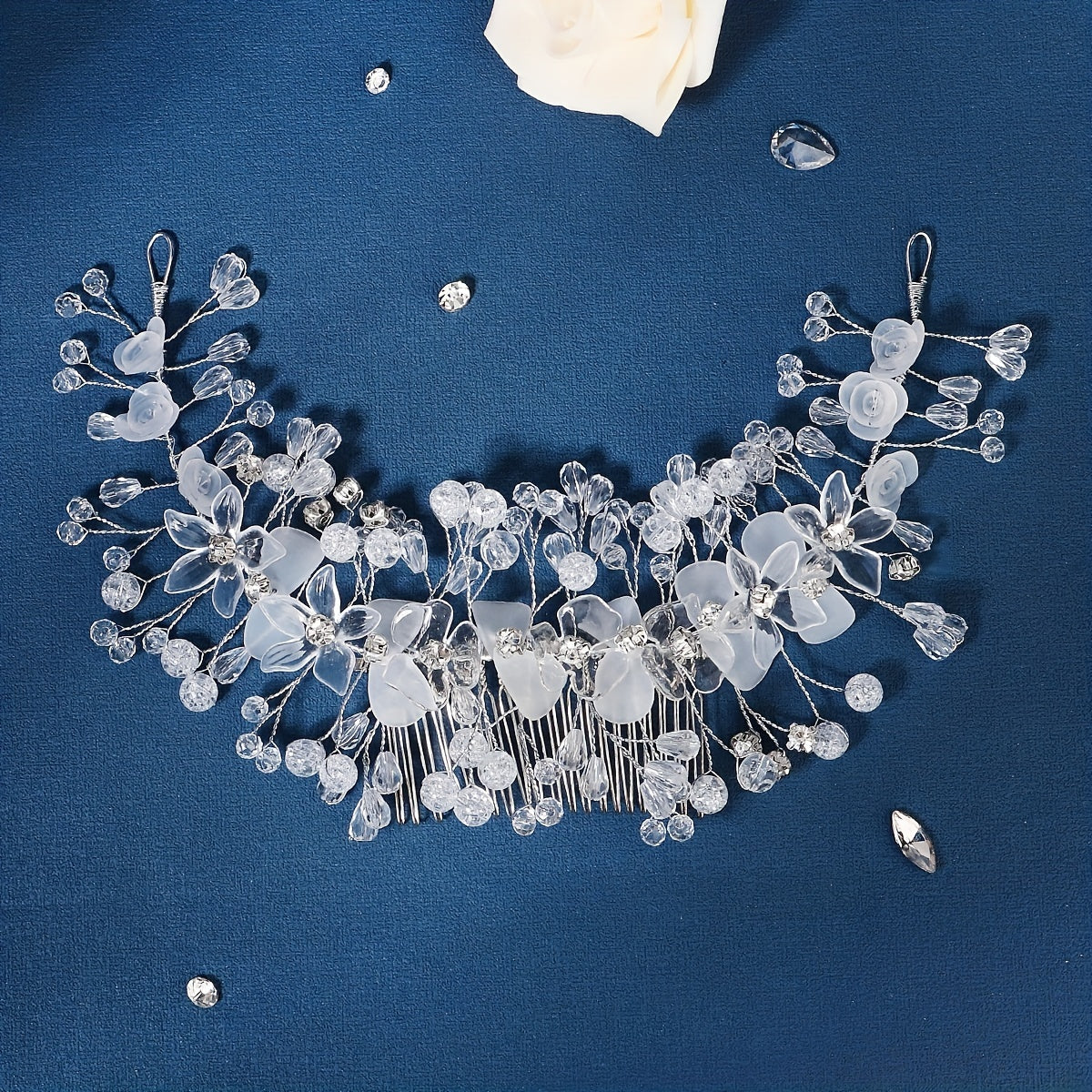 Crystal Headband with Comb Bridal Hair Accessories