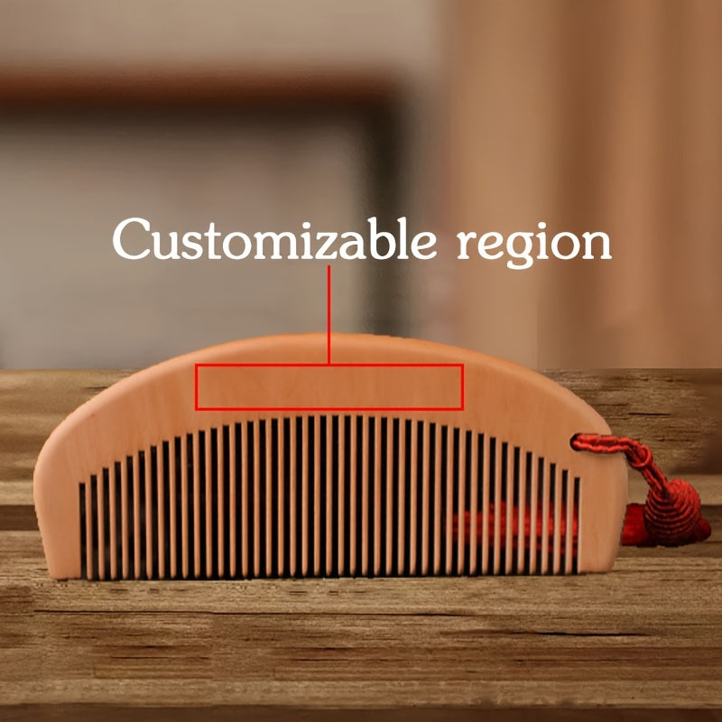 Handcrafted Wooden Hairbrush with Tassel - Hair Massage and Styling