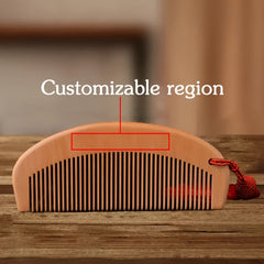 Handcrafted Wooden Hairbrush with Tassel - Hair Massage and Styling