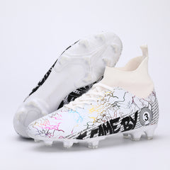 Men's Non Slip Soccer Shoes Outdoor Football Shoes Lightweight Breathable Cleats