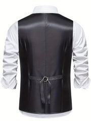 Classic Herringbone Suit Vest Men Wedding Party
