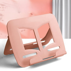 Foldable Reading Rack with Book Clips and Desk Storage
