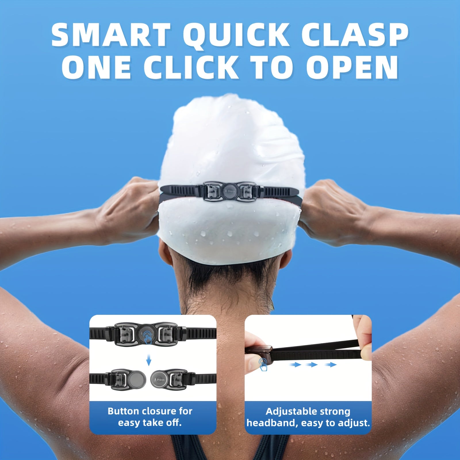 Swim Goggles Anti Fog UV Protection No Leaking Goggles