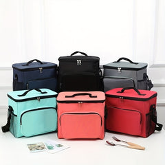 Large Capacity Insulated Bag Lunch Bag Portable Bento Bag