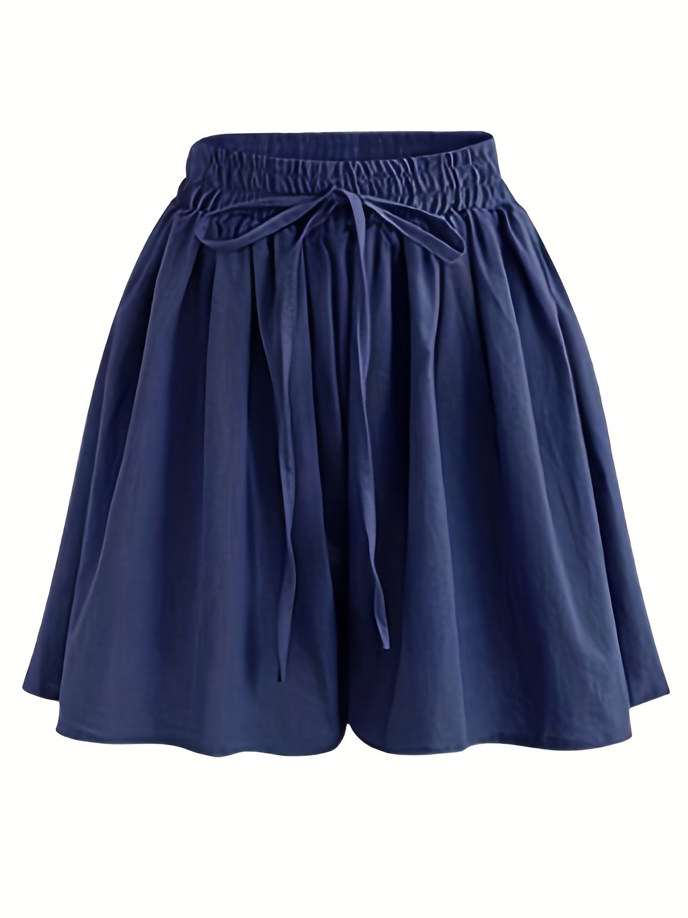 Basic Drawstring Shorts Women's Casual Stretch Shorts