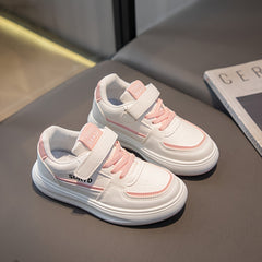 Girl's Comfy Non Slip Skate Shoes Soft Sole Sneakers For Kids