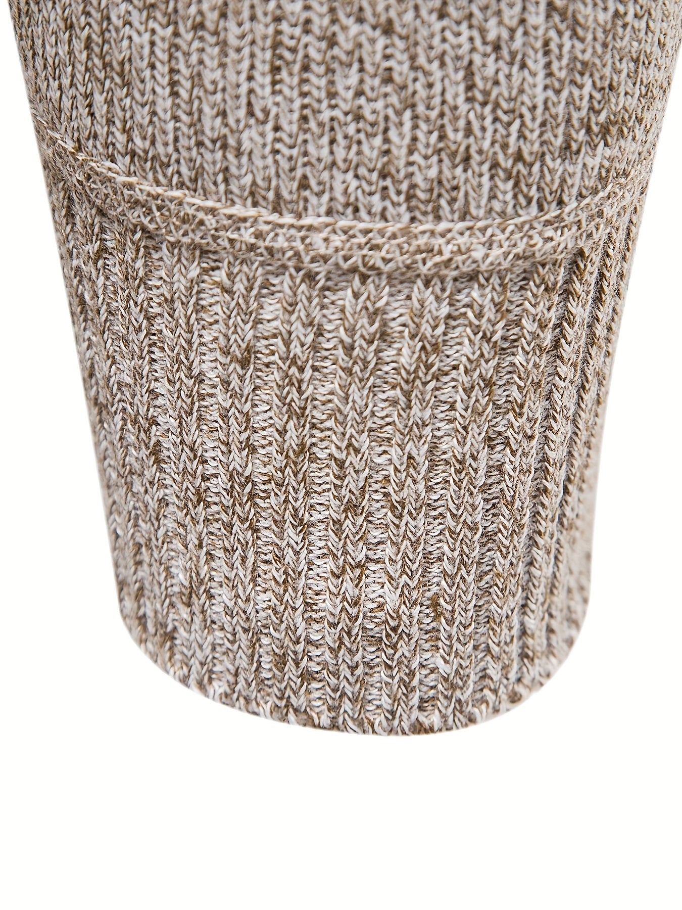 Men's Long Sleeve Turtleneck Knitted Pullover Sweater with Zipper