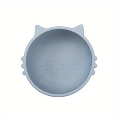 Kids Silicone Tableware with Suction Cups BPA-Free Bowls