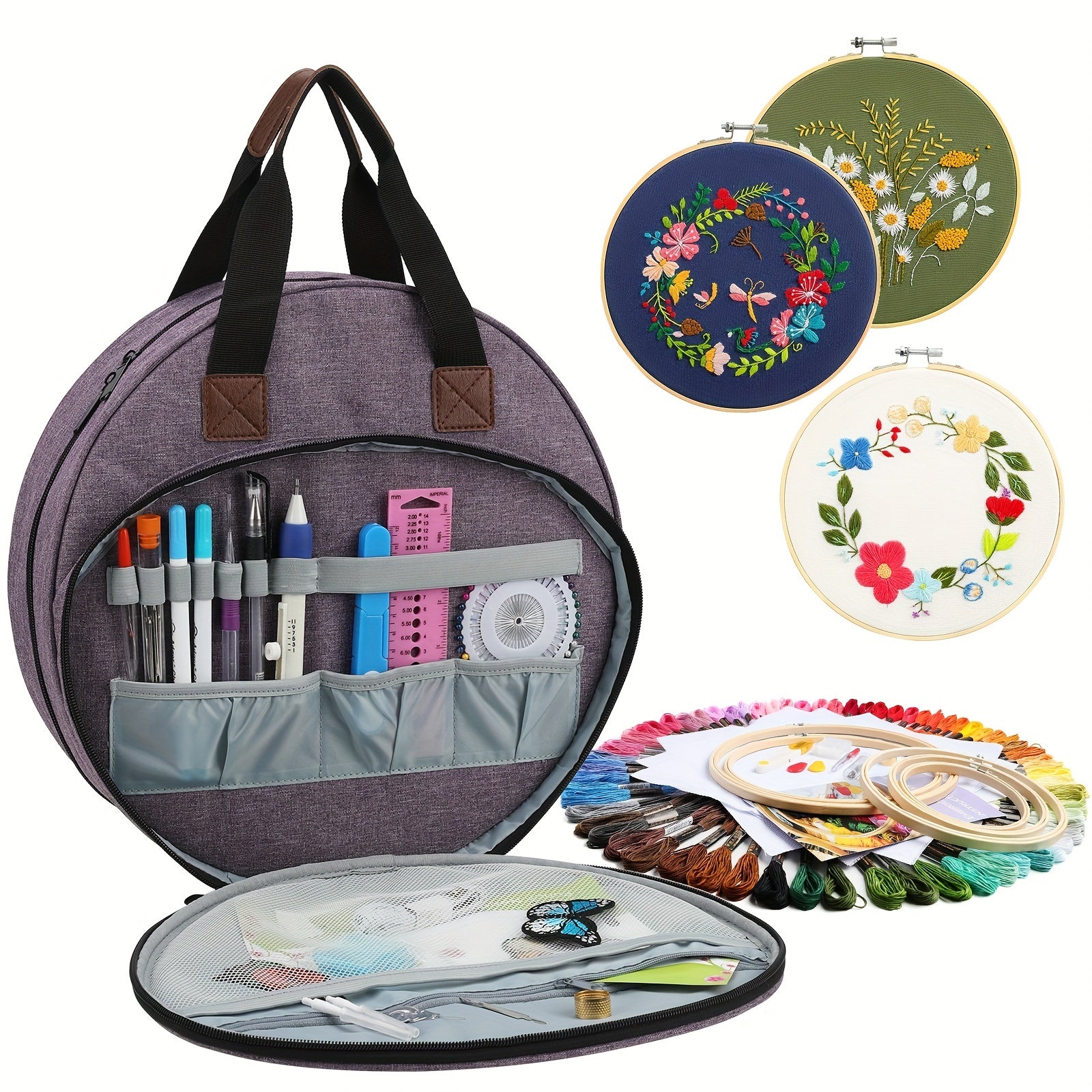 Crochet Storage Bag Cross Stitch Thread Tool Storage Bag