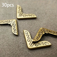 30pcs Metal Corner Protector Notebook Cover Album Corner Cover Protectors
