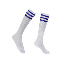 Casual Cotton Striped Stocking - Outdoor Sports Football Uniform Matching
