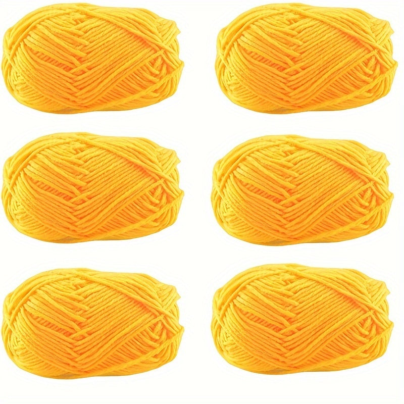 6pcs Mini Acrylic Yarn for Knitting Crocheting Projects 50m Total