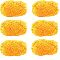6pcs Mini Acrylic Yarn for Knitting Crocheting Projects 50m Total