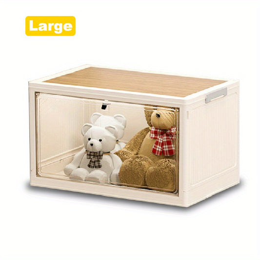 Stackable Storage Bins w/Lids - Organize Home & Office