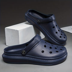 Men's Lightweight Comfy Clogs Hollow Out Non Slip Garden Shoes