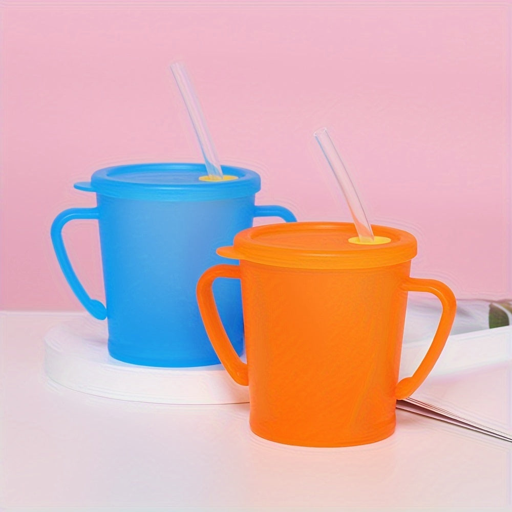 250ml Solid Water Cup With Straw Leakproof Bottle Outdoor Sports Travel