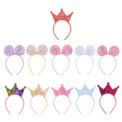 Baby Girls Crown Mouse Ear Hair Hoop Headwear Princess Hair Accessories