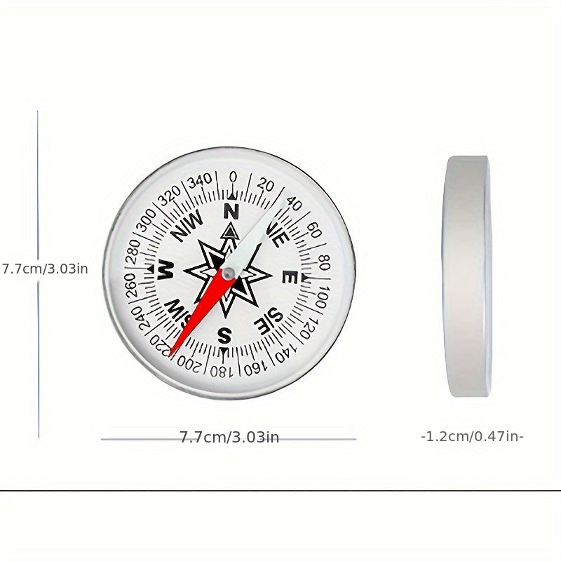 Outdoor Aluminum Compass for Sailing Cycling Hiking