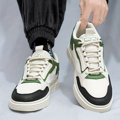Men's Lace Up Sneakers Breathable Mesh Outdoor Walking Shoes